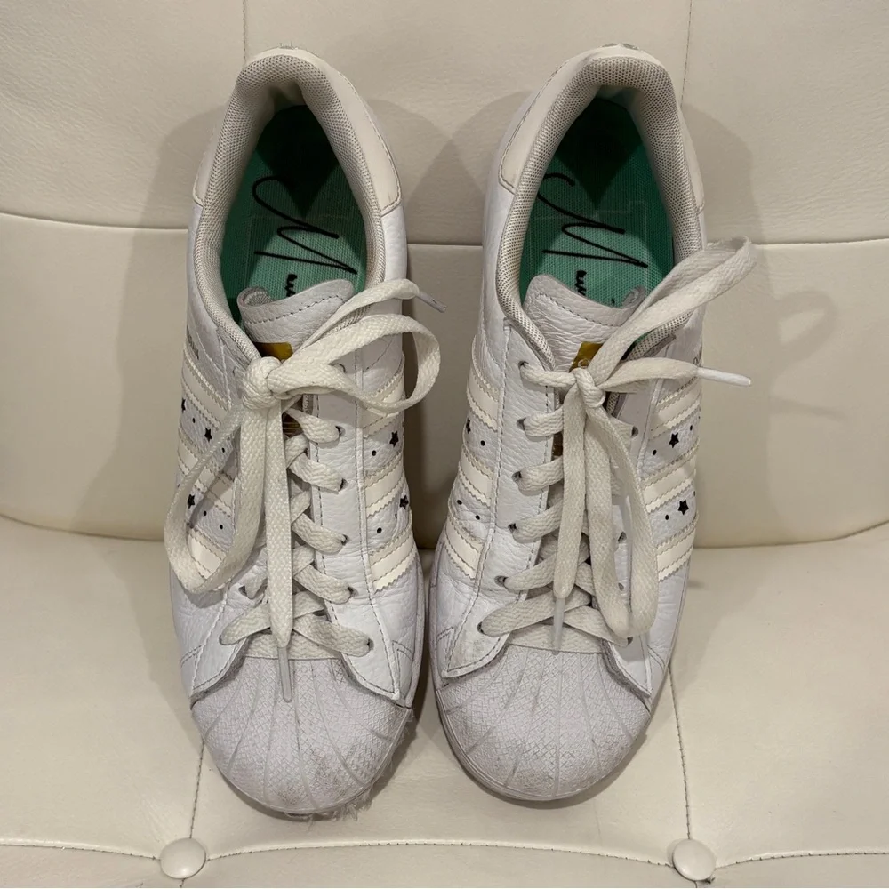 Adidas Superstar Advanced Mariah Duran White Leather Women’s Skate Shoe Size 7.5